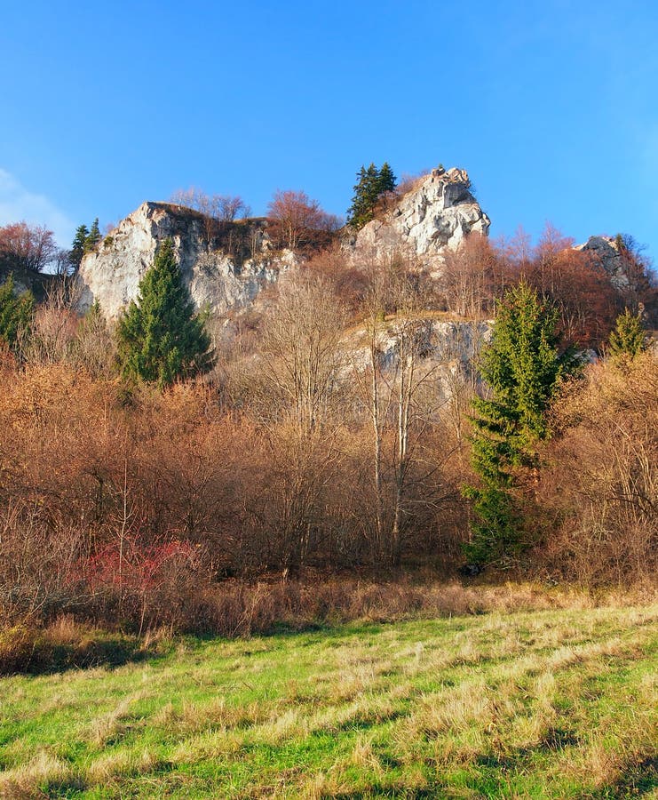 Podzimní skály na Tupa Skala, Slovensko