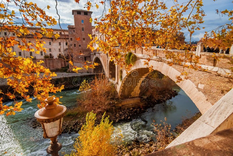 Autumn in Rome stock image. Image of autumn, leaves - 198082675