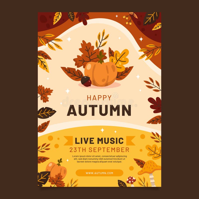 Autumn sale shopping discount vector poster fall maple leaf gold web banner