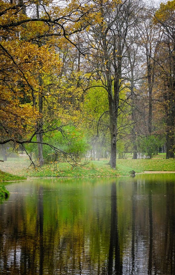 Autumn Scenery in Saint Petersburg, Russia Stock Image - Image of ...