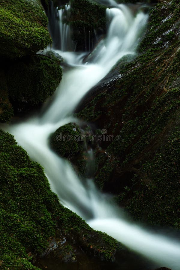 Autumn stream in Giant mountains