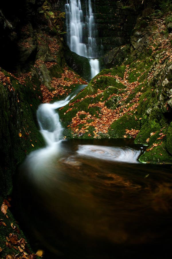 Autumn stream in Giant mountains