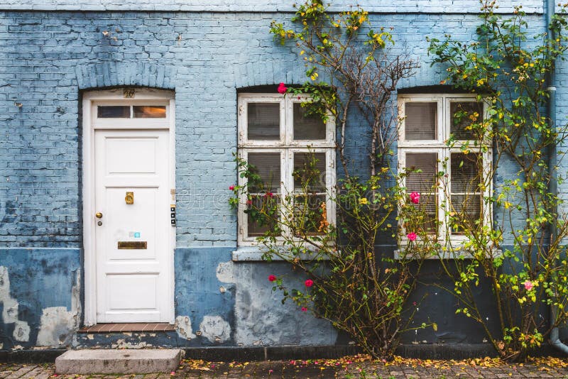Autumn Street in Copenhagen stock photo Autumn Street in Copenhagen stock photo