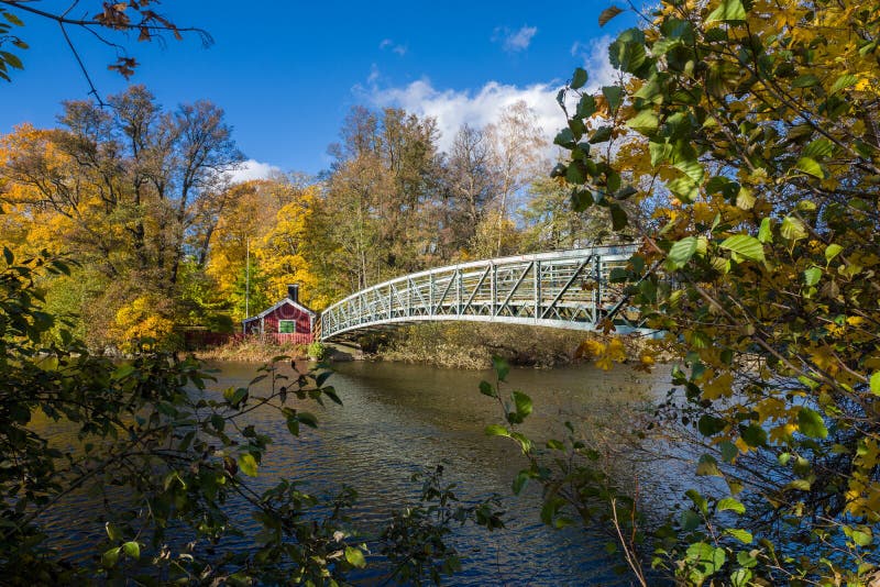 Autumn at Motala Stream in Norrkoping, Sweden. Autumn at Motala Stream in Norrkoping, Sweden