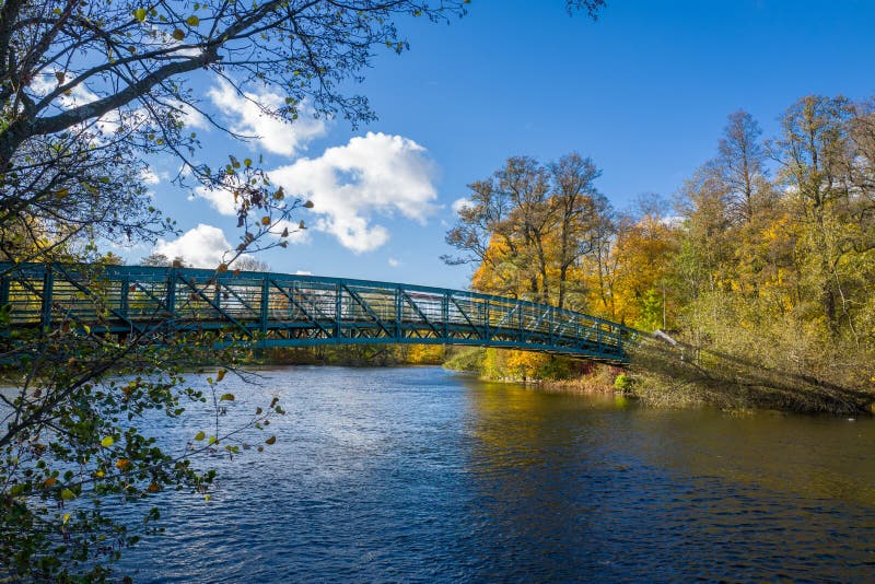 Autumn at Motala Stream in Norrkoping, Sweden. Autumn at Motala Stream in Norrkoping, Sweden