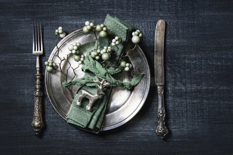 Autumn Table Setting royaltyfria bilder Autumn Table Setting royaltyfria bilder