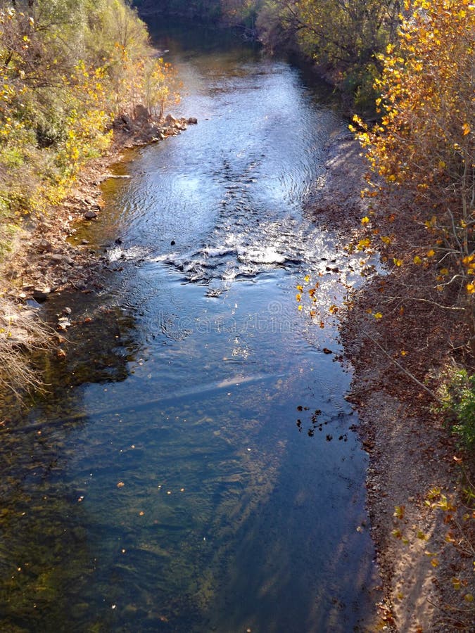 Autumn View do rio de Roanoke fotografia de stock Autumn View do rio de Roanoke fotografia de stock