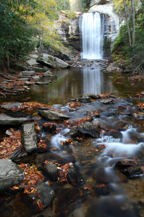 An Autumn view of Looking Glass Falls, Western NC