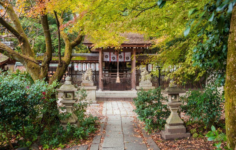 Munakata Shrine in Kyoto stock image Munakata Shrine in Kyoto stock image