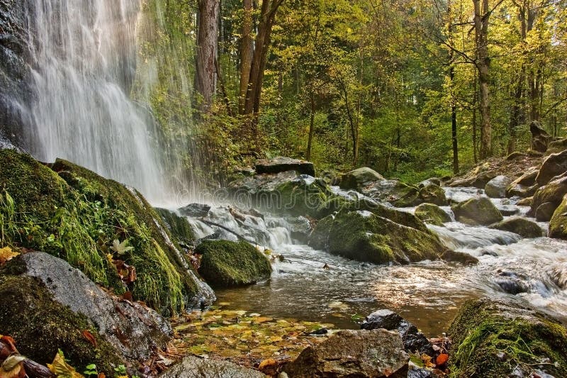 Autumn waterfall