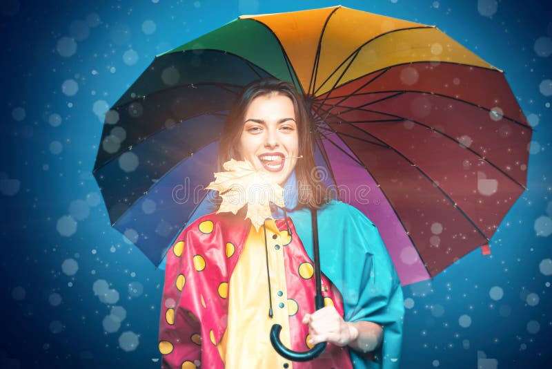 Autumn woman. Advertisement concept. Sensual girl. Promotional products. Happy smiling woman. Advertising agency. royalty free stock photography Autumn woman. Advertisement concept. Sensual girl. Promotional products. Happy smiling woman. Advertising agency. royalty free stock photography