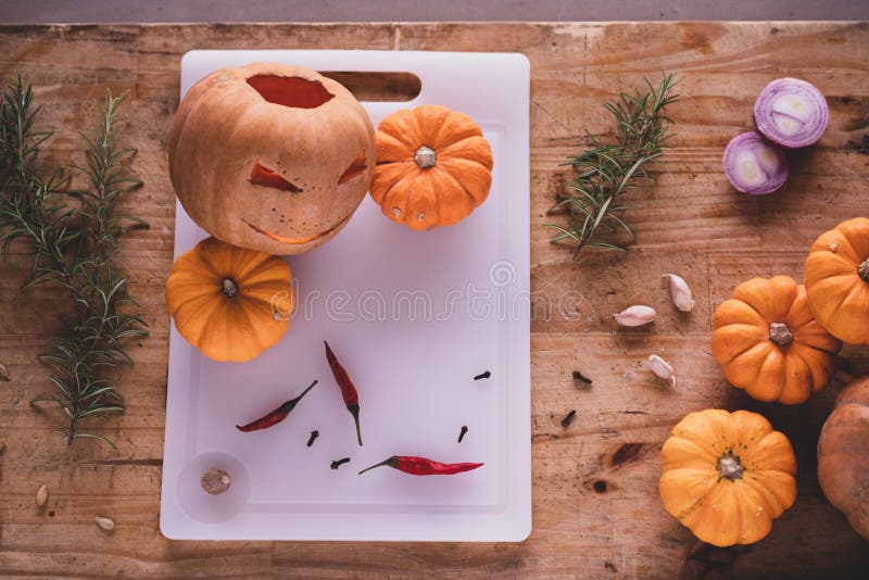 Autumnwinter recipumpkin συστατικά επίπεδο στοκ εικόνες με δικαίωμα ελεύθερης χρήσης