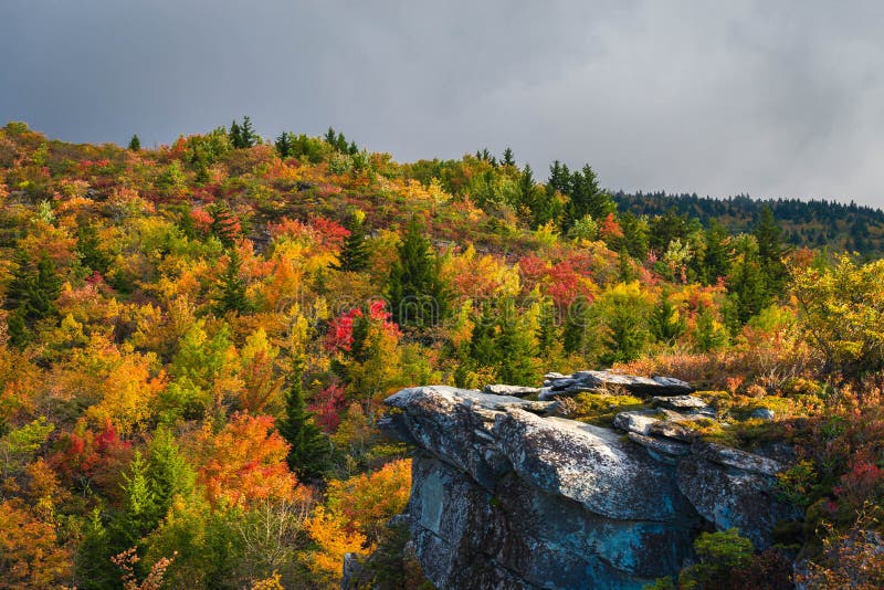 Autunno nel Ridge blu fotografia stock libera da diritti Autunno nel Ridge blu fotografia stock libera da diritti