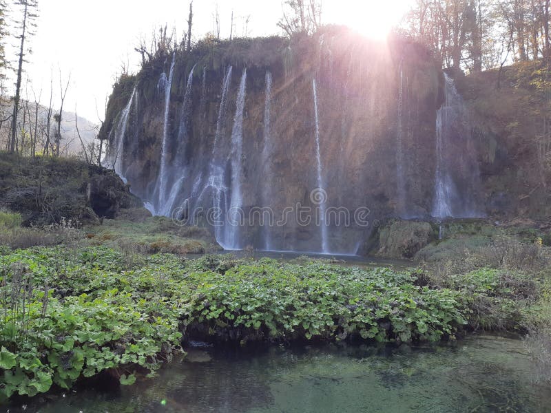 Autunno in Plitvice. Sosta nazionale croatia di Plitvice