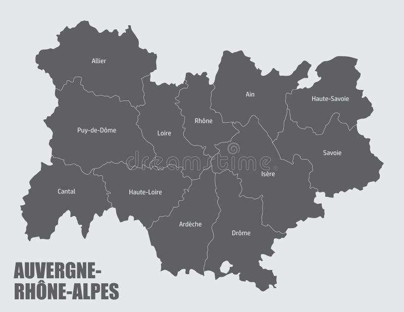 Auvergne RhÃ´ne Alpes Regional Flag, France, Vector Illustration Stock ...