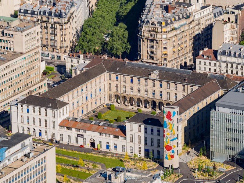 Außenansicht des Cafe teria Gebäudes stockfotografie