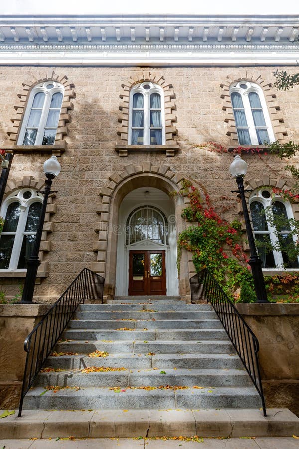 Außenansicht des Nevada State Museum stockfotografie