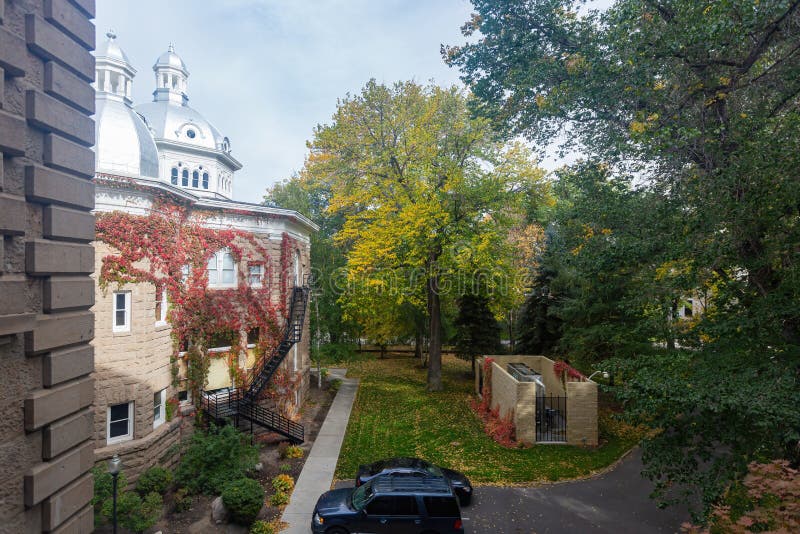 Außenansicht des Nevada State Museum stockbilder