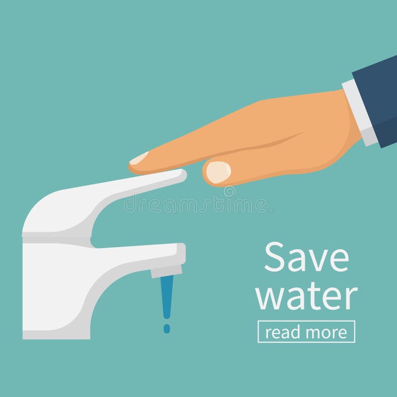 Außer Wasserkonzept stock abbildung Außer Wasserkonzept stock abbildung