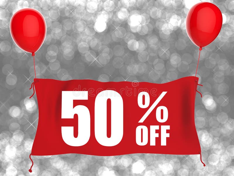 50% av baner på den röda torkduken vektor illustrationer 50% av baner på den röda torkduken vektor illustrationer