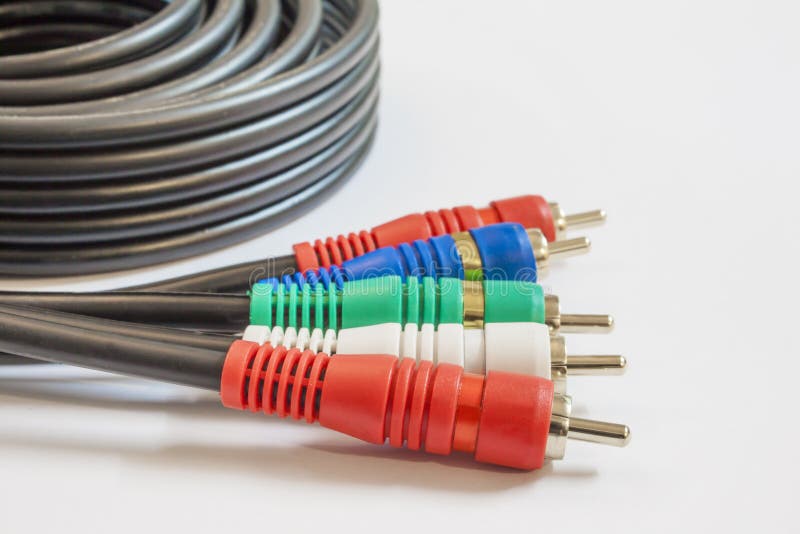 TV connectors AV cable stock image. Image of jack, audio 32203985