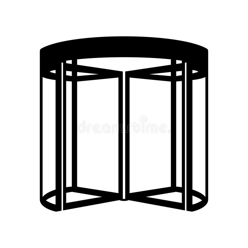 Revolving door stock illustration. Illustration of window 14708820