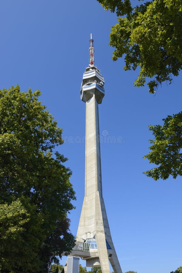 Avala Tower, Belgrade, Serbia Editorial Image - Image of attraction ...