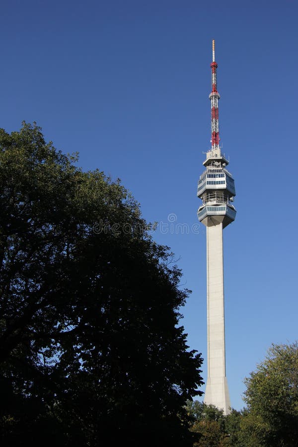 Avala Tower stock image. Image of telecommunication, attraction - 37114789