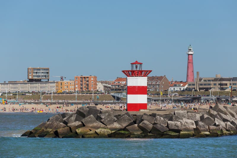 Avant néerlandais de phare de mer de la Haye photos libres de droits Avant néerlandais de phare de mer de la Haye photos libres de droits