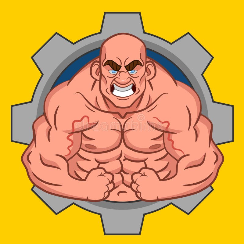 Avatar bodybuilder royalty ilustracja Avatar bodybuilder royalty ilustracja