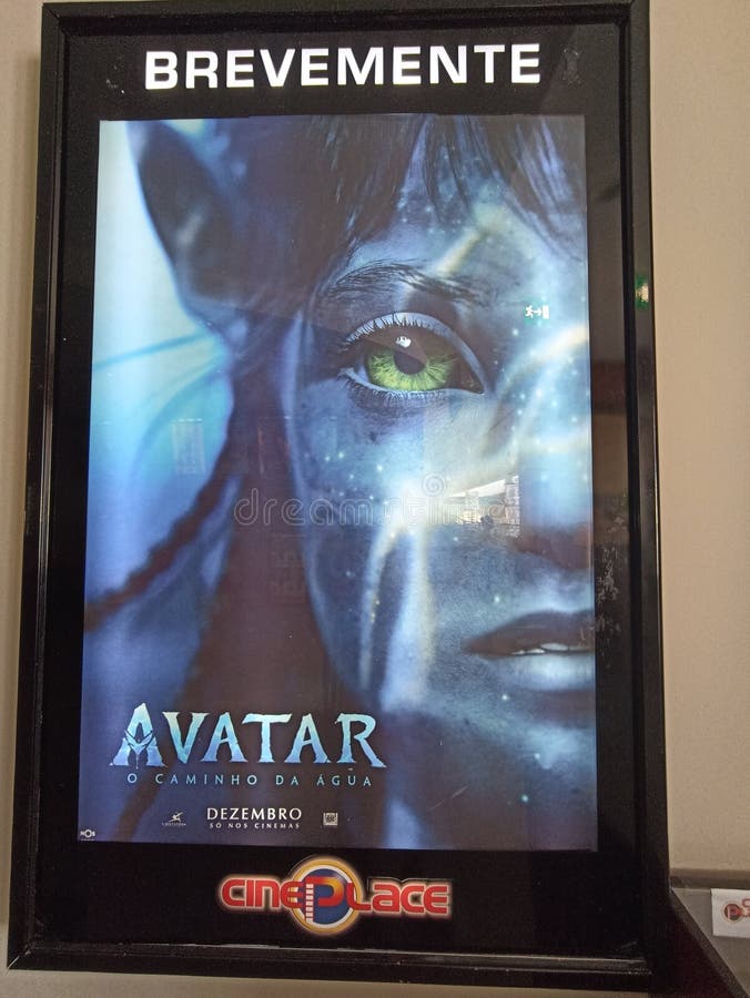 Avatar 2 Cinema Promotional Poster Editorial Image Image of blue