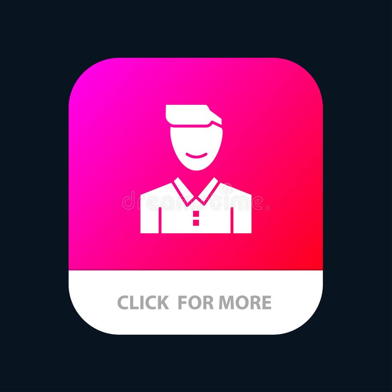 Avatar, cliente, cara, feliz, hombre, persona, botón móvil del App del usuario Android y versión del Glyph del IOS libre illustration Avatar, cliente, cara, feliz, hombre, persona, botón móvil del App del usuario Android y versión del Glyph del IOS libre illustration