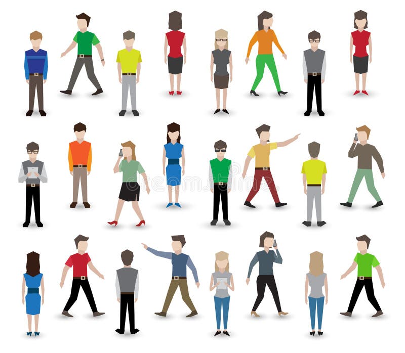 Avatar del pixel della gente royalty illustrazione gratis