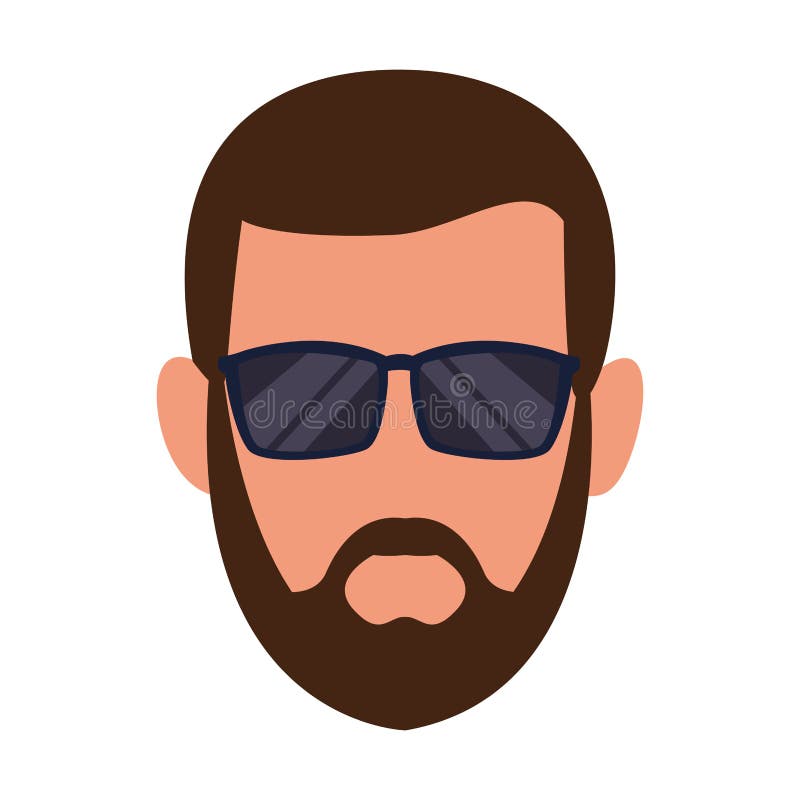 Avatar man with beard icon stock vector. Illustration of website 164688659