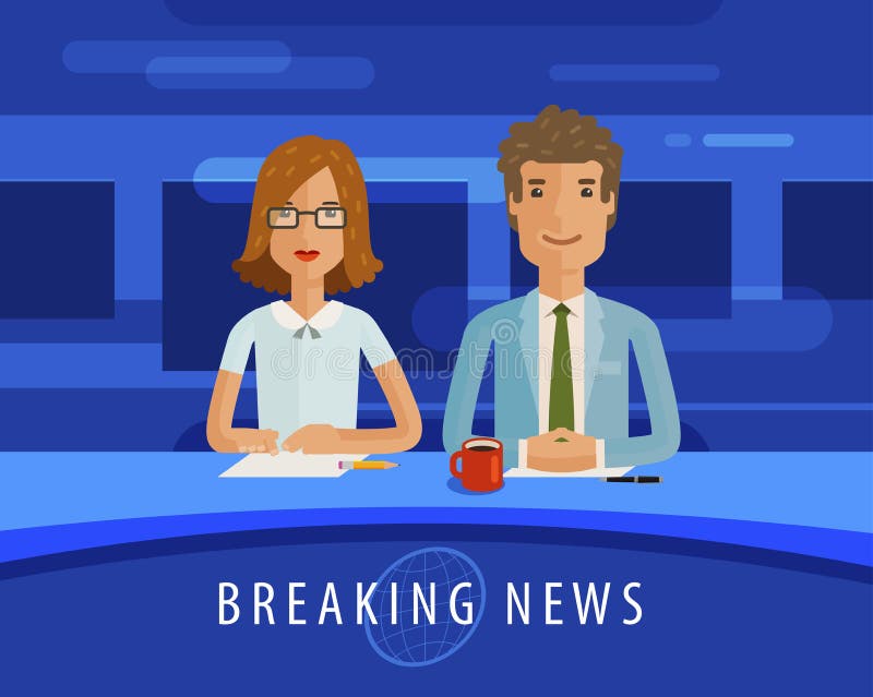 avbrott av varje senast nyheternauppdatering Anchormanen på tv sänder television, journalistik, massmediabegrepp Plan illustratio vektor illustrationer avbrott av varje senast nyheternauppdatering Anchormanen på tv sänder television, journalistik, massmediabegrepp Plan illustratio vektor illustrationer