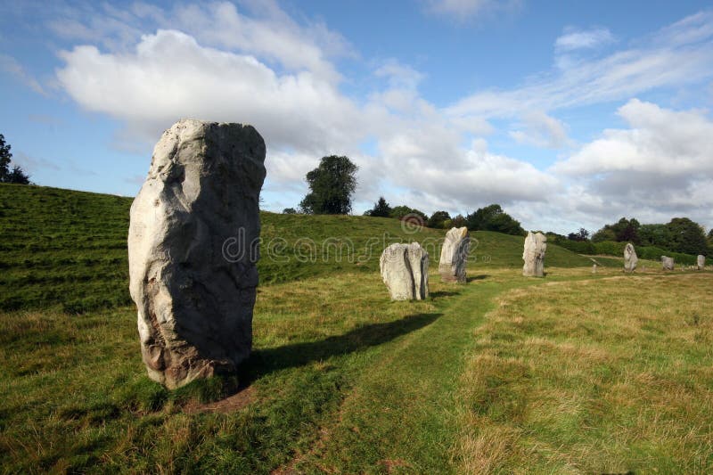 The Neolithic Standing Stones, Stone Circles and Henge at Avebury, Wiltshire. An English Heritage and World Heritage Site. The Neolithic Standing Stones, Stone Circles and Henge at Avebury, Wiltshire. An English Heritage and World Heritage Site.