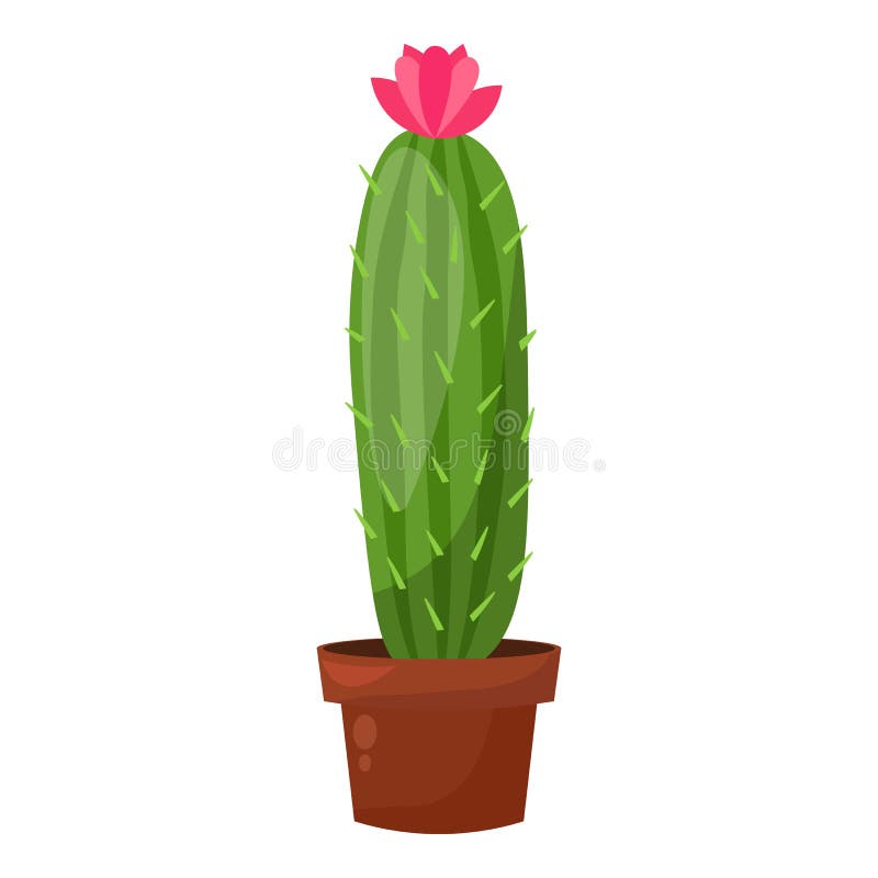 Estilo De Desenho Animado Do ícone Do Cactus Ilustração do Vetor -  Ilustração de objeto, nave: 181700609