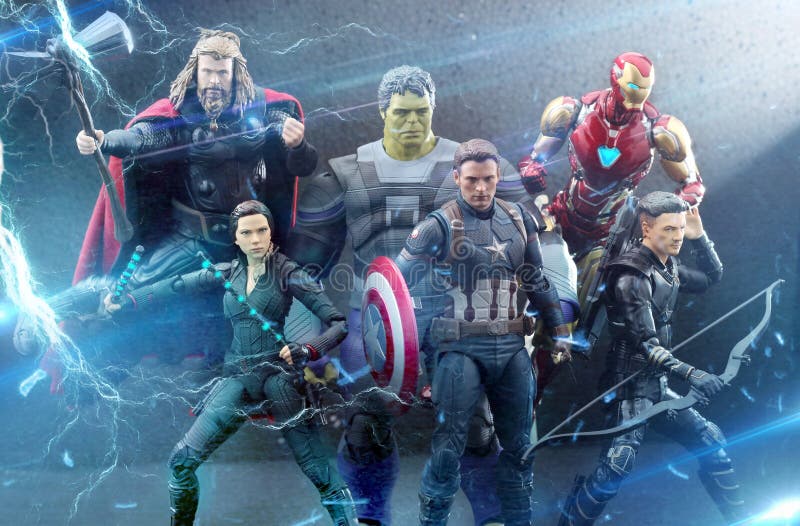 Avengers verzamelen avenger vecht actie figuurtje speelgoedfoto marvel comic kapitein america zwarte weduwe hoowkeye ironman thor stock fotografie Avengers verzamelen avenger vecht actie figuurtje speelgoedfoto marvel comic kapitein america zwarte weduwe hoowkeye ironman thor stock fotografie