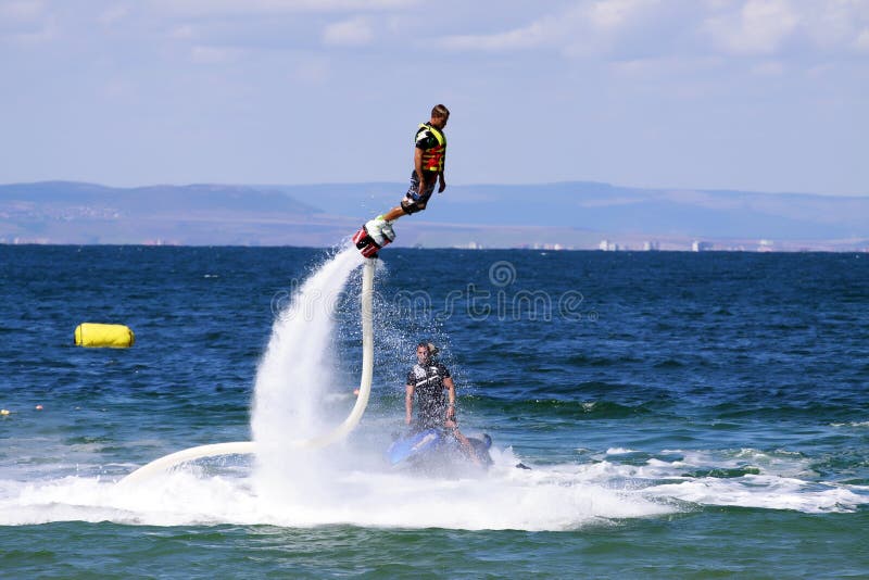 Aventura de Flyboard fotos de stock Aventura de Flyboard fotos de stock