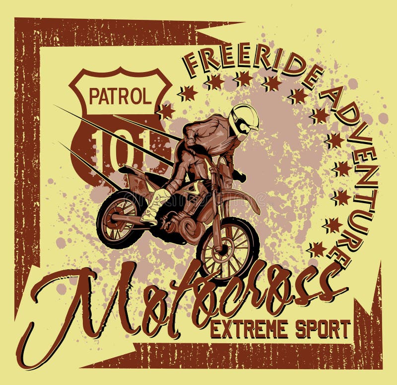 Aventura de freeride ilustração do vetor