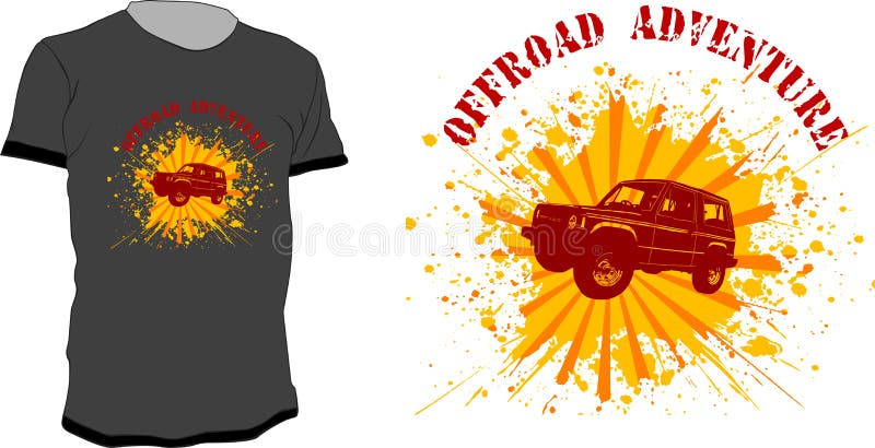 Aventura Offroad ilustração do vetor Aventura Offroad ilustração do vetor