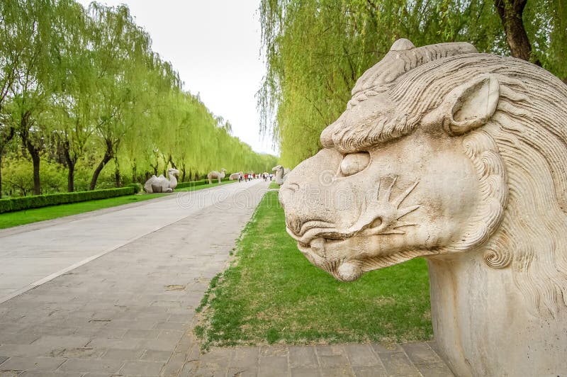 Avenue of the Animals, Beijing, China Stock Photo - Image of ming, city:  20023790