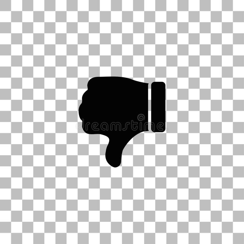 Aversion Pouce De Main En Bas D Appartement D Icone Illustration Stock Illustration Du Down Annulation