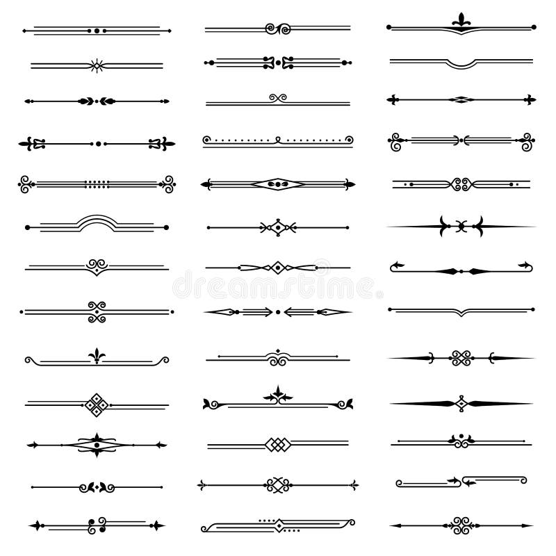Avgränsare för vindrutinje Dekorativ elegant retrotunn linje avgränsar ramkant för textvektorn abstrakt handdragen