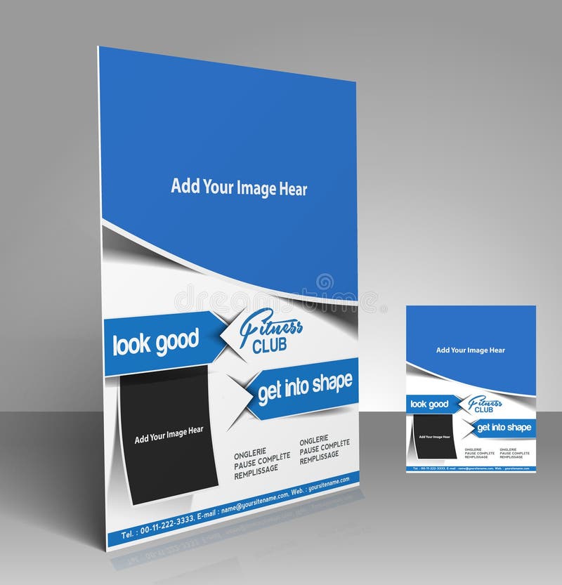 Folleto del Centro de Fitness libre illustration