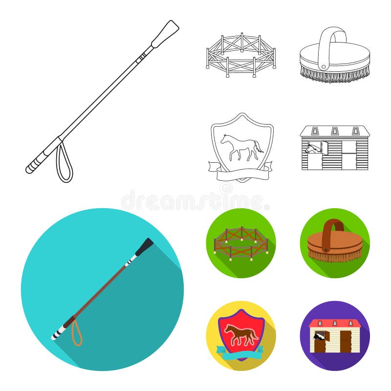 Aviary, whip, emblem, hippodrome .Hippodrome and horse set collection icons in outline,flat style vector symbol stock vector illustration Aviary, whip, emblem, hippodrome .Hippodrome and horse set collection icons in outline,flat style vector symbol stock vector illustration