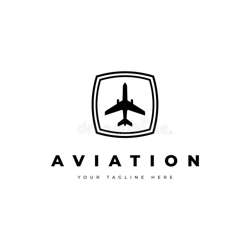 Aviation Logo Design Vector Template Stock Vector - Illustration of ...
