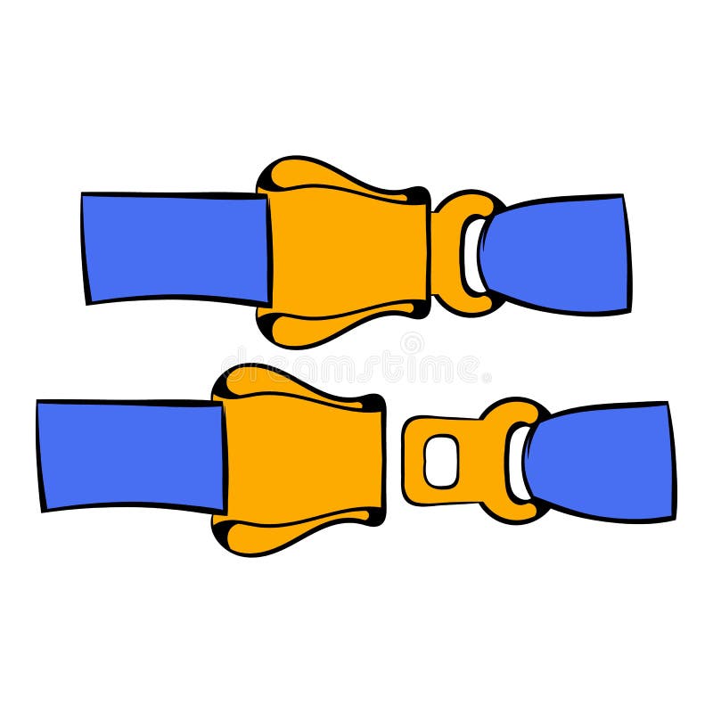 Aviation Seat Belt Icon, Icon Cartoon Stock Vector - Illustration of belt,  beware: 88305013