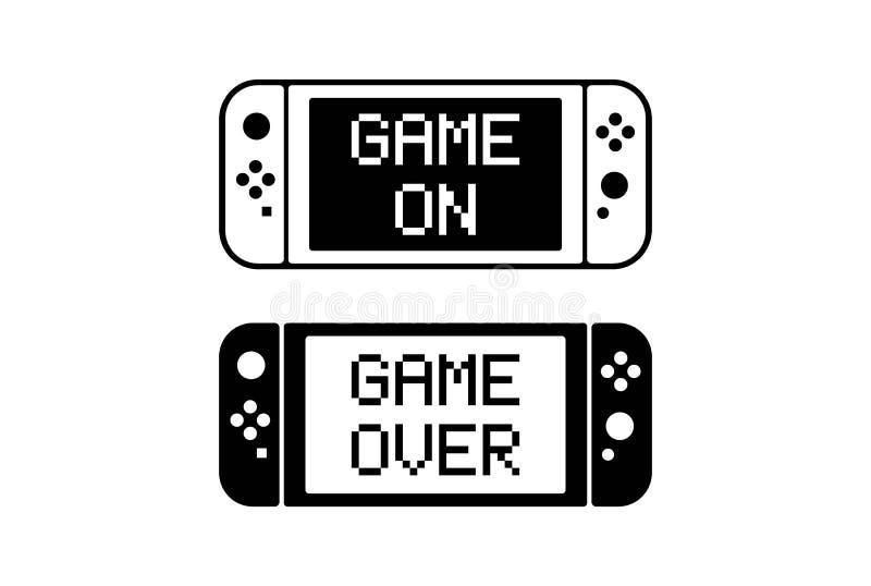 Game Controller Design Template Icon. Nintendo Switch. Gamepad Game on