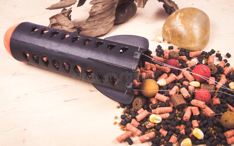 Avid Carp Air Range Spod. Bait rocket - big carp. stock photos